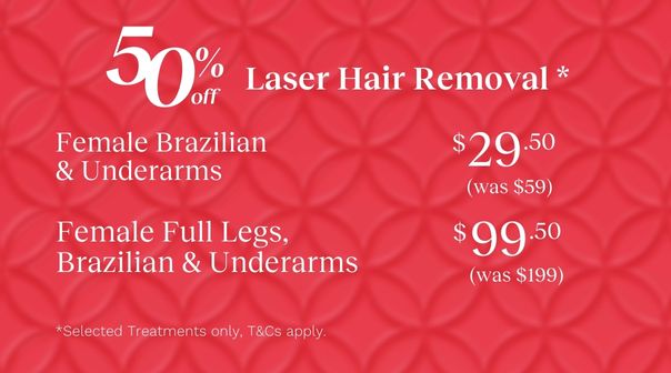 50% Off Laser Hair Removal